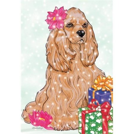 PIPSQUEAK PRODUCTIONS Pipsqueak Productions C917 Holiday Boxed Cards- Cocker Spaniel American Buff C917